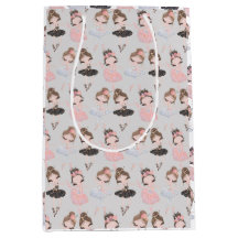 ゴールデンガーリーピンクブルーウォーターカラーバレリーナ