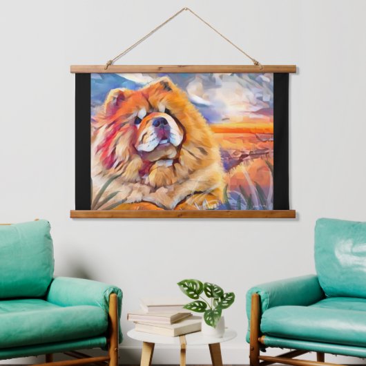 ゴールデンガールつるのタペストリー 吊り下げ型タペストリー (リビング)