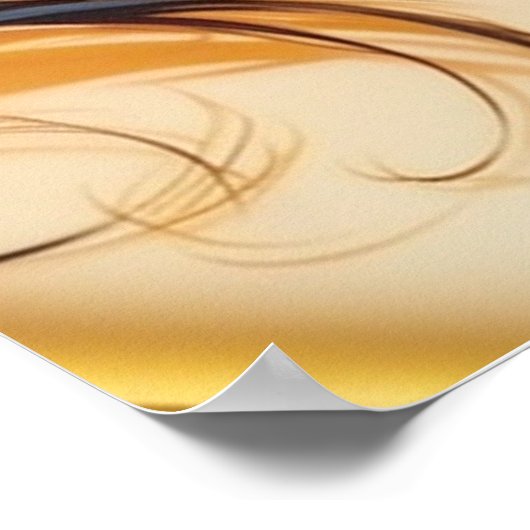 ゴールデンガールのエアーブラシ顔 ポスター (角)