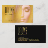 ゴールデンガールまつ毛と眉サロン 名刺 (正面/裏面)