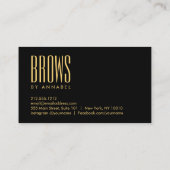 ゴールデンガールまつ毛と眉サロン 名刺 (裏面)