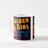 ゴールデンガールりんご コーヒーマグカップ (正面左)