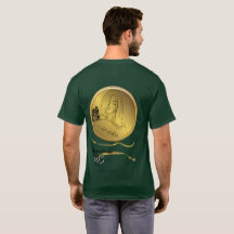 ゴールデンガールアートTシャツ - ビンテージ女性の肖像画