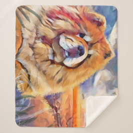 ゴールデンガールチャウシェルパ毛布 シェルパブランケット