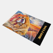 ゴールデンガールチャウドアミディアム ドアマット (アングル)