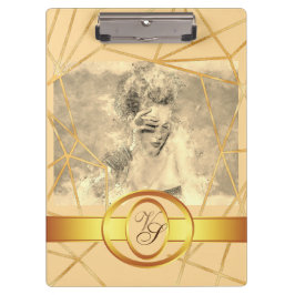 ゴールデンガールモダンファッションエレガントヴィンテージ クリップボード