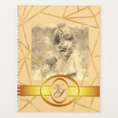 ゴールデンガールモダンファッションエレガントヴィンテージ プランナー手帳 (正面)