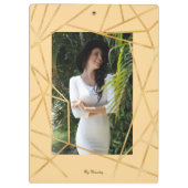 ゴールデンガールモダンファッションエレガントヴィンテージ#2 クリップボード (裏面)