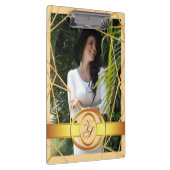 ゴールデンガールモダンファッションエレガントヴィンテージ#2 クリップボード (右)