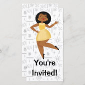 ゴールデンガール誕生日招待状 (正面/裏面)