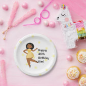 ゴールデンガール誕生日 ペーパープレート (パーティー)