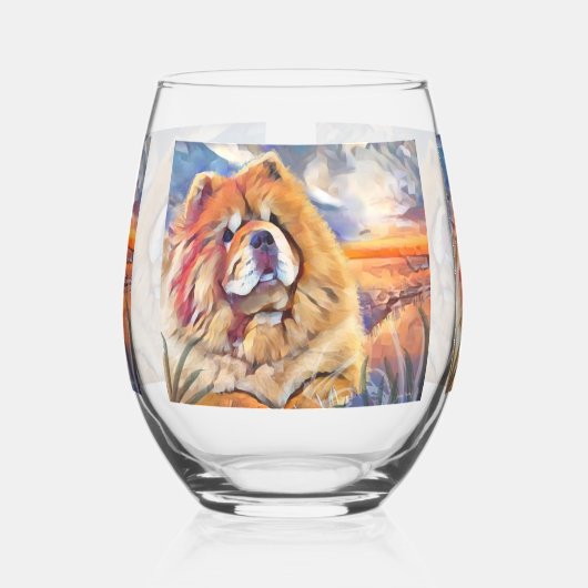 ゴールデンガール(澄ん)チャウステレスワイングラス ステムなしワイングラス (左)