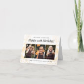 「ゴールデンガール」50誕生日フォトカード シーズンカード (正面)