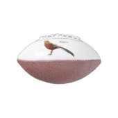 ゴールデンキジ鳥の漫画イラストレーション アメリカンフットボール (回転90)