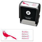 ゴールデンキジ鳥の漫画イラストレーション セルフインキングスタンプ (インサイチュ)