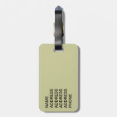 ゴールデンキャッツ ラゲッジタグ (裏面縦)