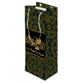 ゴールデンキャラリリー50周年結婚記念カスタム ワインギフトバッグ (裏面アングル)