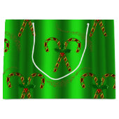 ゴールデンキャンディカーヌエバーグリーンエレガンスクリスマス ラージペーパーバッグ (正面)