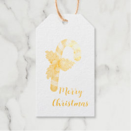 ゴールデンキャンディクリスマスレッドアンブレラ ギフトタグ