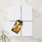 ゴールデンキャンドルクリスマスホリデーギフトラベル ギフトタグ (より糸付き)