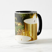 ゴールデンキャンドルクリスマスホリデーマグ マグカップ (正面右)