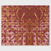 ゴールデンキュービストバラクリスマスパターン ラッピングペーパー (フラット)