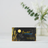 ゴールデンキラキラ輝くバンボスブラック 名刺 (スタンド正面)