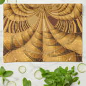 ゴールデンキラフェアートプリント キッチンタオル (折り畳み)