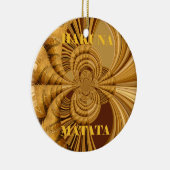 ゴールデンキラフェアートプリント セラミックオーナメント (右)