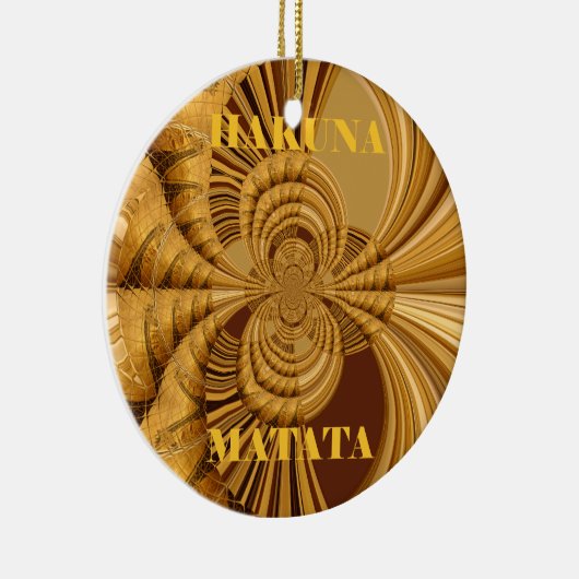 ゴールデンキラフェアートプリント セラミックオーナメント (右)