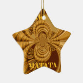 ゴールデンキラフェアートプリント セラミックオーナメント (右)