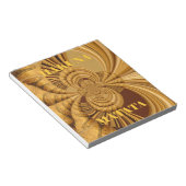 ゴールデンキラフェアートプリント ノートパッド (アングル)