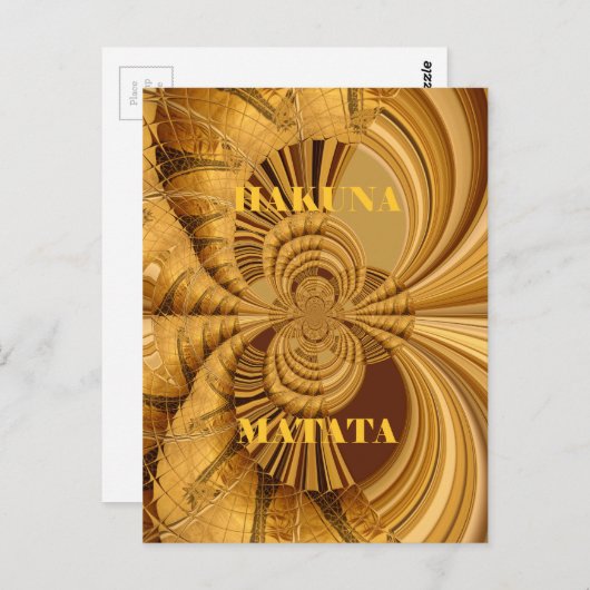 ゴールデンキラフェアートプリント ポストカード (正面/裏面)