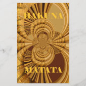 ゴールデンキラフェアートプリント 便箋 (正面)