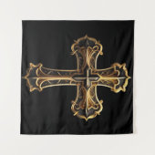ゴールデンキリスト十字架2 タペストリー (正面(横))