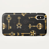 ゴールデンキーのシームレスパターン Case-Mate iPhoneケース (裏面(横))