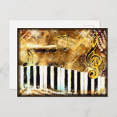 ゴールデンキーボード ポストカード (正面/裏面)