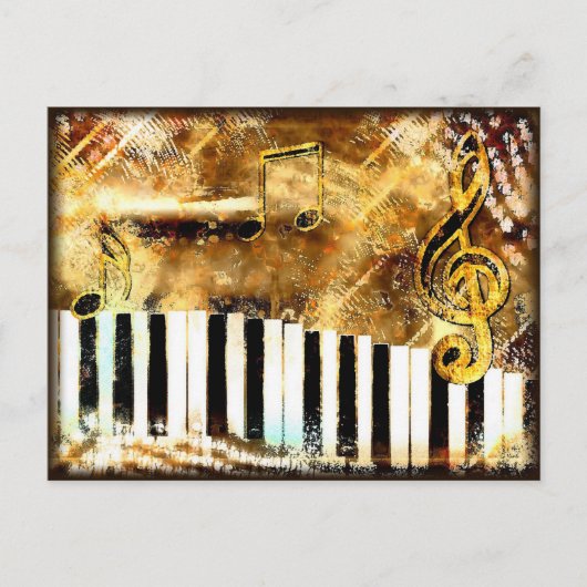 ゴールデンキーボード ポストカード (正面)