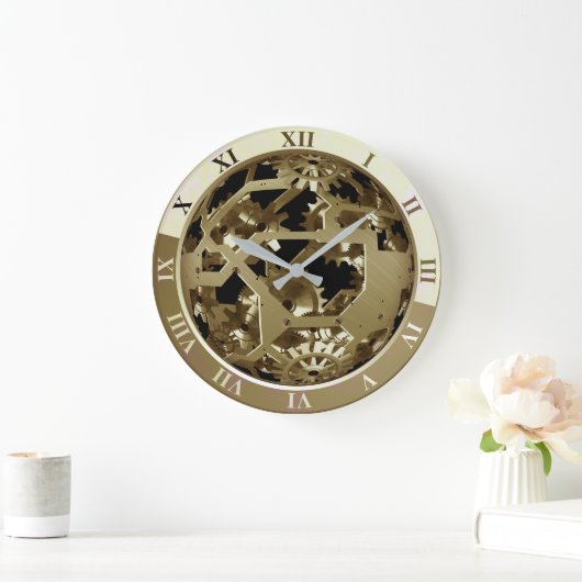 ゴールデンギア ラージ壁時計 (ホーム)