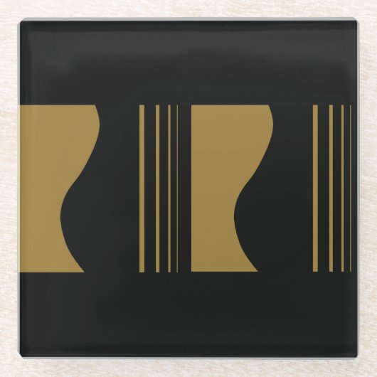 ゴールデンギター ガラスコースター (正面)