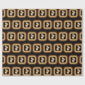 "ゴールデンギフト"クリスマステーマ ラッピングペーパー (フラット)