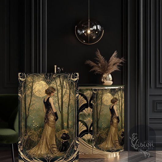 ゴールデンギャツビーアワーフラッパーサンセットポートレート 薄葉紙