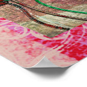 ゴールデンギラッフェズピンクトワイライトアートポスター ポスター (角)