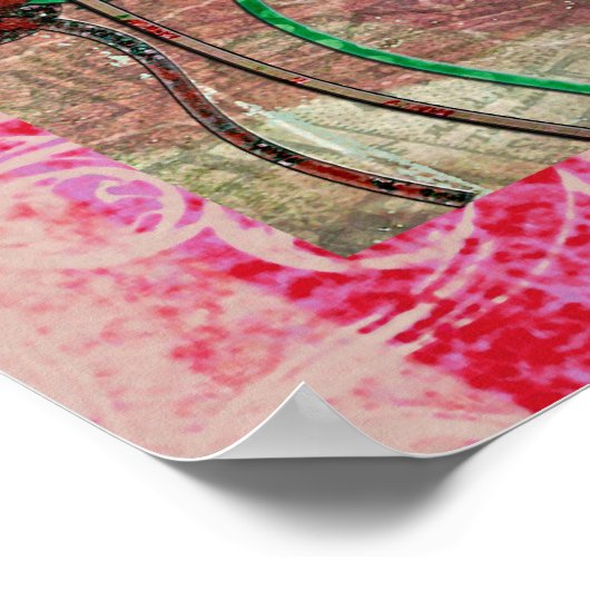 ゴールデンギラッフェズピンクトワイライトアートポスター ポスター (角)