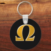 ゴールデンギリシャのオメガ – 抵抗のシンボル キーホルダー (正面)