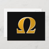 ゴールデンギリシャのオメガ – 抵抗のシンボル ポストカード (正面/裏面)