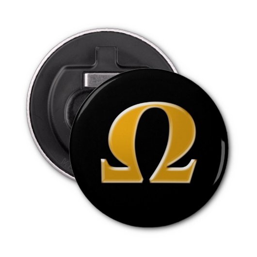 ゴールデンギリシャのオメガ – 抵抗のシンボル 栓抜き (正面)