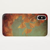 ゴールデンギンコの木の緑の金ゴールド東洋ヴィンテージ Case-Mate iPhoneケース (裏面(横))