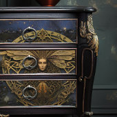 ゴールデンクイーンビースティームパンクアールヌーボー 薄葉紙