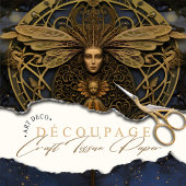 ゴールデンクイーンビースティームパンクアールヌーボー 薄葉紙